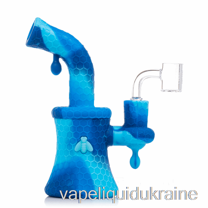 Vape Liquid Ukraine Stratus Bee Silicone Dab Rig Marble Blue (Baby Blue / Blue)